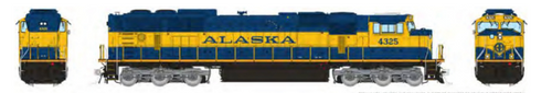 PRE-ORDER Rapido 1048503 Alaska RR SD70MAC #4325 DCC & SOUND HO