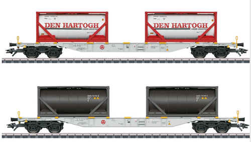 Marklin 47137 Type SGNX Container Wagon set 2-cars HO
