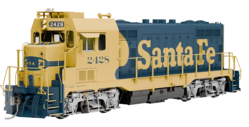 Rapido 70102 ATSF CF7 w/ Square Cab (DC/Silent): AT&SF - Yellow Warbonnet: #2428. HO