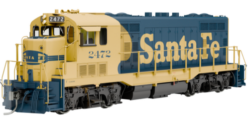 Rapido 70119 ATSF CF7 w/ Round Cab (DC/Silent): AT&SF - Yellow Warbonnet: #2496 HO