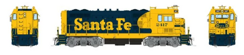 Rapido 70601 ATSF CF7 w/ Square Cab (DC/DCC/Sound): AT&SF - Yellow Warbonnet: #2417 HO