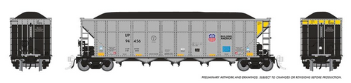 Rapido 169063-4 Union Pacific Autoflood III Coal Hopper #94542 HO