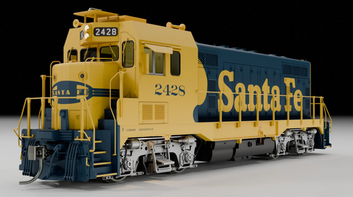 Rapido 70604 Santa Fe CF7 #2443 DCC/ESULoksound HO