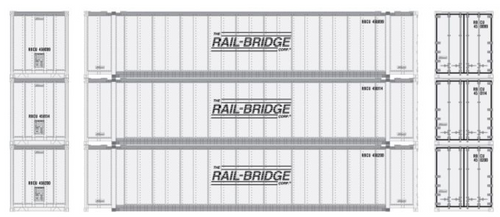 Athearn 27692 Railbridge 48' Containers 3-pack HO