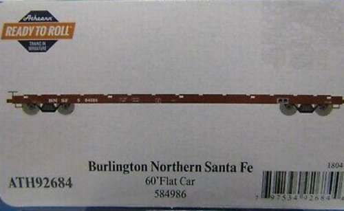 Athearn 92684 BNSF Flat Car #584986 HO