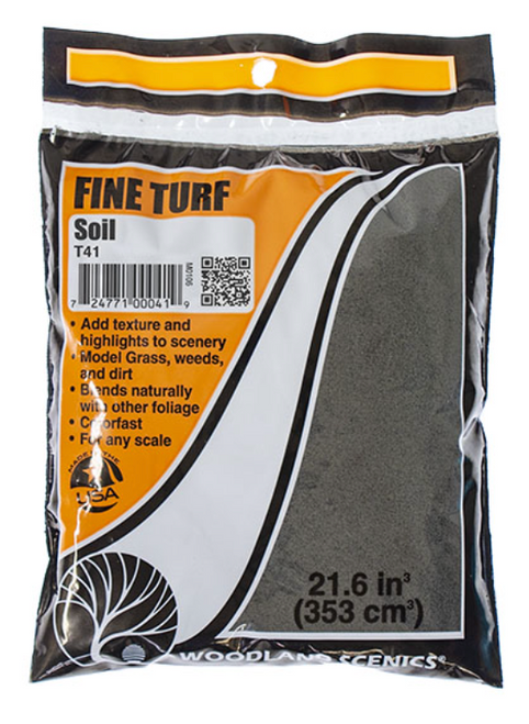 Woodland Scenics T41 Fine Turf Soil