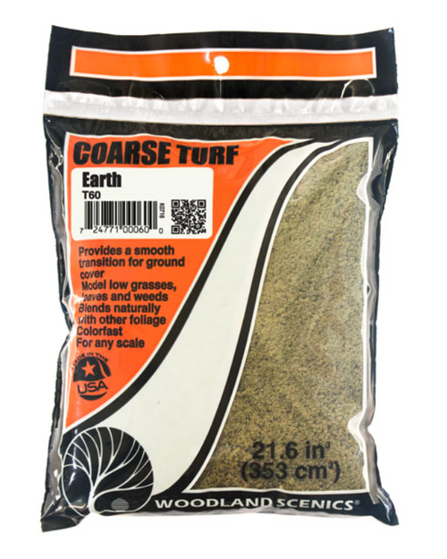 Woodland Scenics T60 Coarse Turf Earth