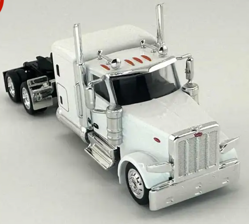 HLP 589074 Peterbilt 589 White 72" Sleeper Cab HO