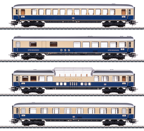 Marklin 40852 TEE Rheingold "Tin-Plate" Car Set HO