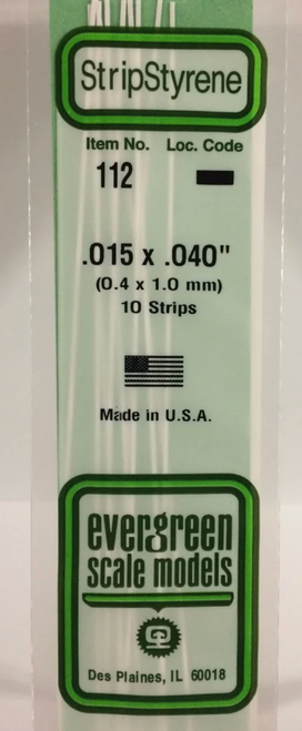 Evergreen 112 .015 x .04" strp