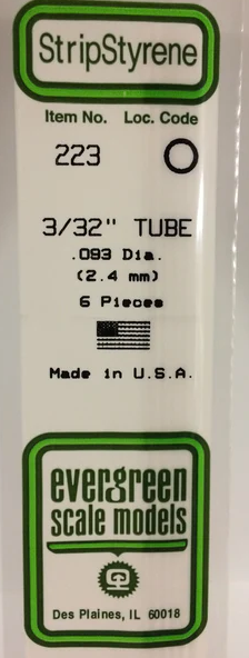 Evergreen 223 3/32 Tube