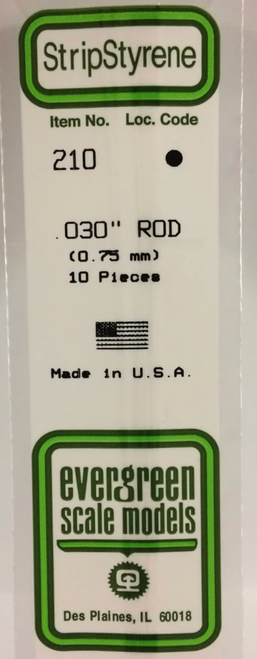Evergreen 210 .03" Rod
