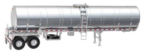 Walthers 949-12356 Unlettered Food  Grade Tank Trailer HO