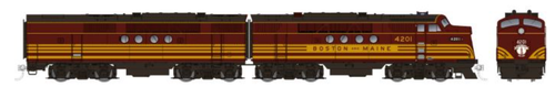 Rapido 53509 Boston & Maine FT A/B #4201-A/4201-B Maroon Scheme DCC with ESU/Loksound HO