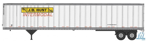 Walthers 949-2453 J.B. Hunt Intermodal 53' Stoughton Trailer 2-pack HO