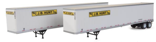 Walthers 949-2462 J. B. HUNT 53' Stoughton Trailer 2-pack HO