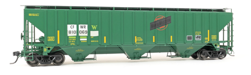 Tangent 36362-02 CFWR Caney Fork & Western Ex-CNW Restencil PS-2 4750 Covered Hopper #810181 HO