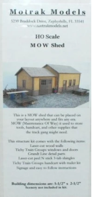 Motrak Models 87703 MOW shed HO