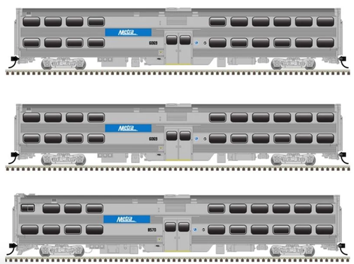 Atlas 20007055 Metra Coaches & Cab Car 3-pack