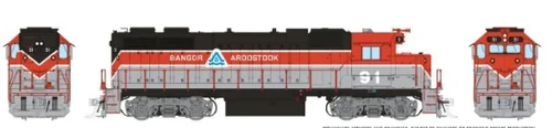 Rapido 38042 Bangor & Aroostook EMD GP38 #91 DC/Silent HO