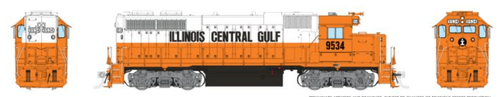 Rapido 38062 Illinois Central Gulf ICG EMD GP38 #9539 DC/Silent HO