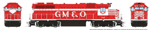 Rapido 38559 Gulf, Mobile & Ohio GM&O EMD GP38 #718 DCC & Sound HO