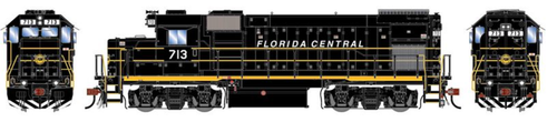 Athearn Genesis 1880 Florida Central GP15-1 #713 DC HO