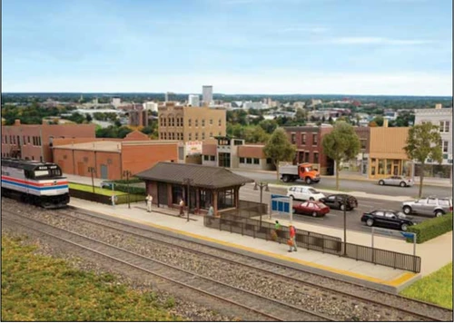 Walthers Cornerstone 933-3392 Amtrak Rural Station HO