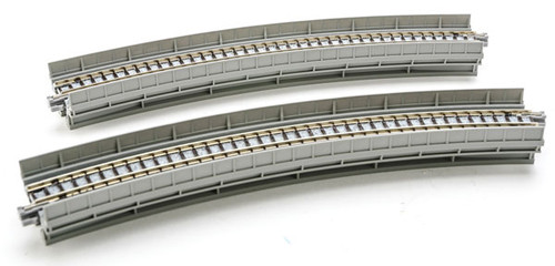 Kato N scale 20-540 Single Track Curved Viaduct R15" 30 Degree Unitrack (2 per card)