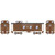 Roundhouse 17951 Pennsylvania 30' 3-window Caboose #980168 HO