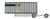 Trainworx 42893-03 ABF Pup Trailer & Dolly N scale *