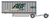 Trainworx 42893-08 ABF Pup Trailer & Dolly N scale *