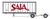 Trainworx 42892-01 SAIA Pup Trailer & Dolly N scale *