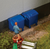 Faller 180914 Blue Garbage Bins 