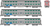 Rapido 545007 Metra BNSF Logo Gallery Commuter Cars 3-car set SET #2 (1-Cab, 2-Coaches) N scale