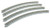 Kato N scale 20-132 Curved Roadbed Track 45 Degree 13 3/4" Radius Unitrack