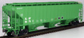 Intermountain 453119-06 SL-SF Frisco (BN Green Paint) #86762 4750 CF Rib-Sided 3-bay Hopper  HO