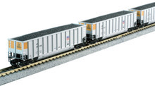 KATO Bethgon Coalporter 8両セット Kato - BethGon Coalporter w/Removable Coal Load - 8-Car Set