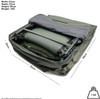 Abode Deluxe Padded 600D Oxford Carp Fishing Camping Bed Bedchair Carry Bag Dims: W83 x H90 x D22cm