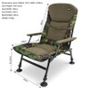 Abode, Rip-Stop, DPM, CAMO, Carp, Fishing, Camping, Armchair, Recliner, Chair, caravan, travel, camp, festival, Camper, Camper Van, Lounger, Motorhome, bbq, Patio, Garden