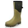 Dirt Boot Neoprene Wellington Muck Field Boots Adjustable Gusset Khaki Wellies