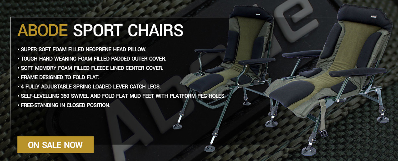 Beds & Chairs - Abode Chairs - Page 1 - KOALA PRODUCTS FISHING TACKLE