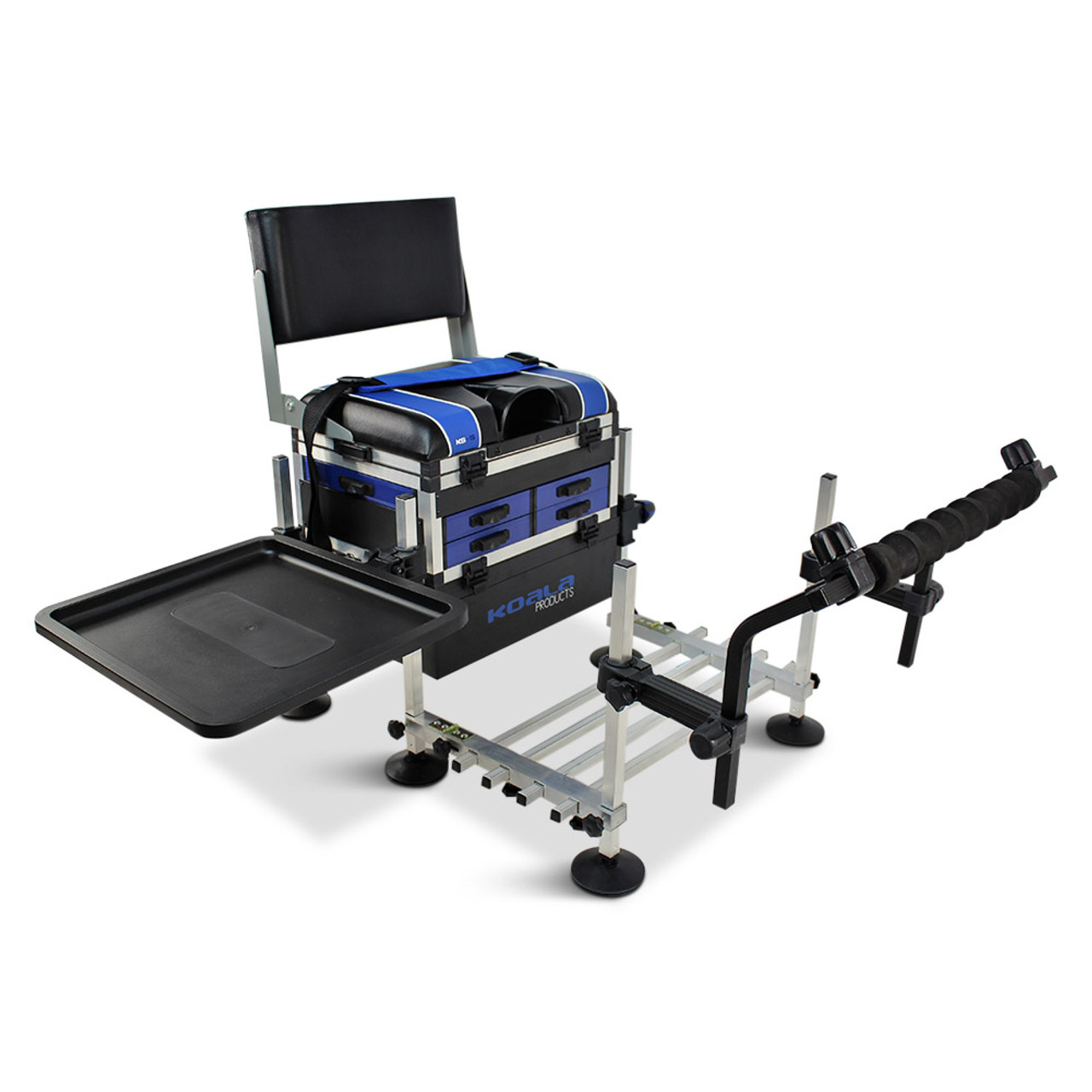 Koala KS5 System 5 Drawer Seat Box, Back Rest, Footplate, Black Spray Bar &  Side Tray - KOALA PRODUCTS FISHING TACKLE