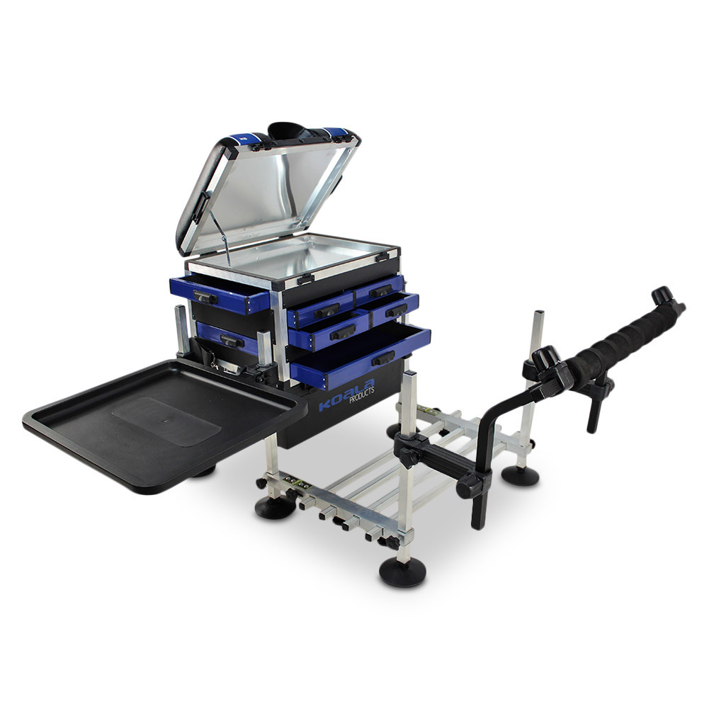 Koala Products KS7 System 7 Drawer Seat Box, Footplate, Black Spray Bar