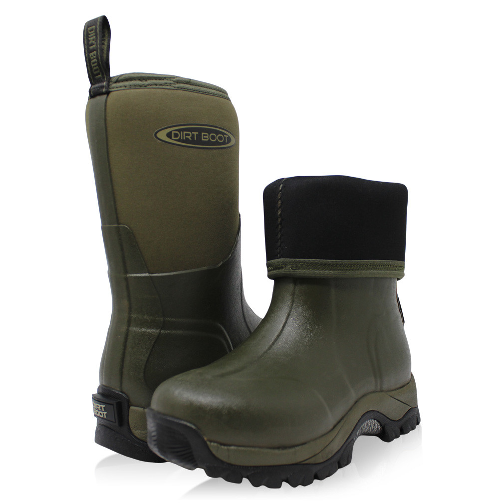 Short Wellington Boots Mens Insulated Rubber Garden Wellington Boots