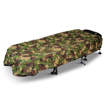 Abode Camo Fleece Topped Carp Fishing Camping Bed Bedchair 