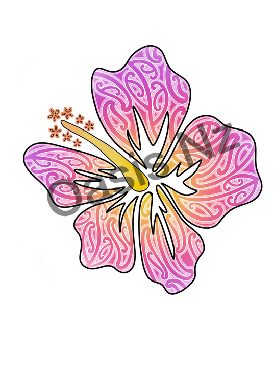 Island Fusion - Frangipani Pani DTF Transfer