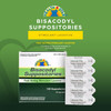 GeriCare Bisacodyl Suppositories Fast Acting Laxative 100 Count 