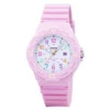 Casio Pink Resin Band Analog Womens Watch 