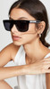 Marc Jacobs Men/Women Sunglasses Marc 357/S Black/Gray Square 100UV 56-17-150